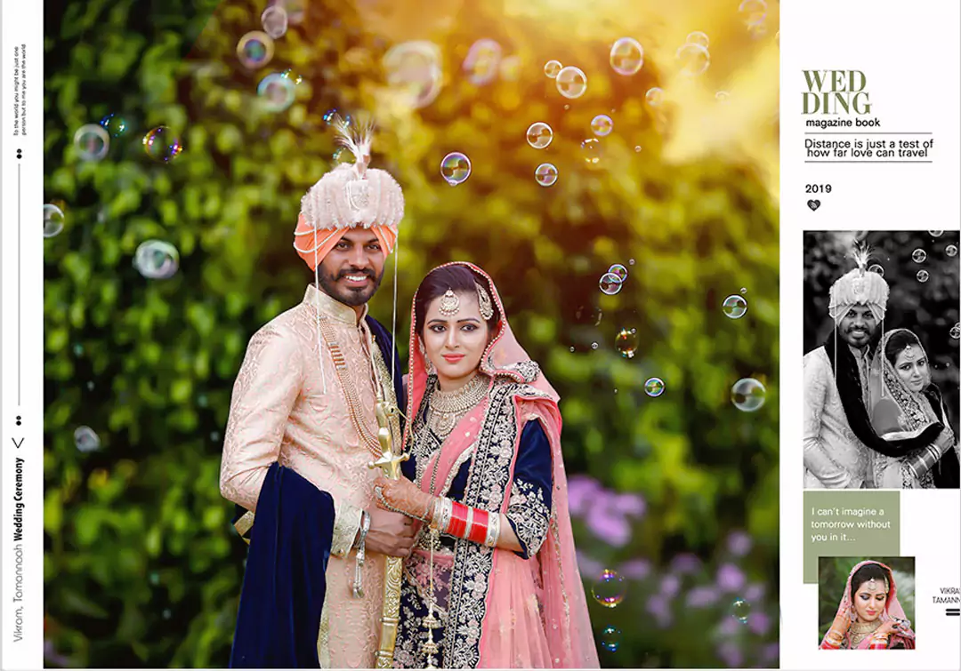 Bride Groom portrait DM photo album